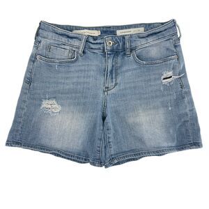 Pilcro & The Letterpress Size 27 Slim Boyfriend Distressed Denim Jean Shorts